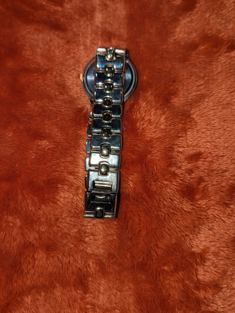 Pierre Cardin Two-Tone Black Dial Women's-Style Bracelet Watch